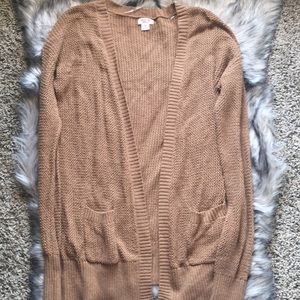 Tan cardigan